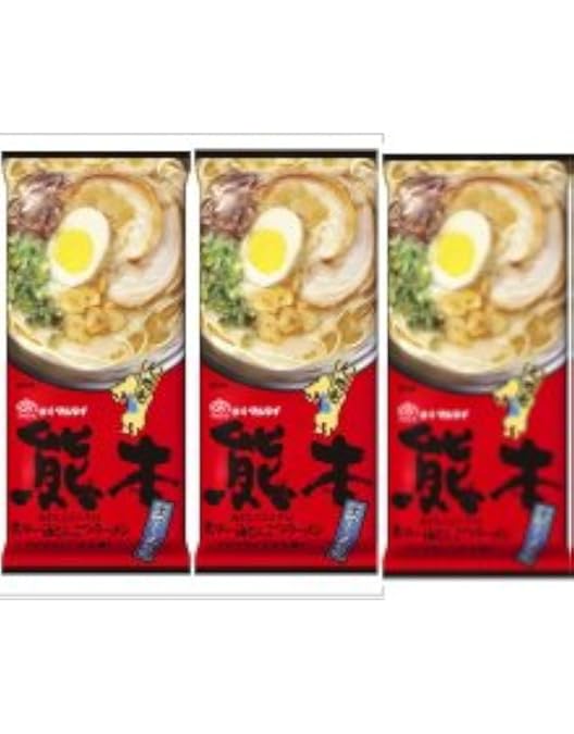 Amazon.co.jp: マルタイ 熊本黒マー油とんこつラーメン 186g×15袋